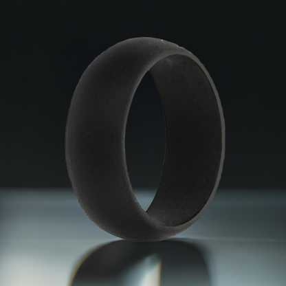 Classic Men's Black Silicone Rings