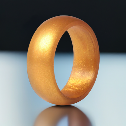 Classic Men's Gold Silicone Rings