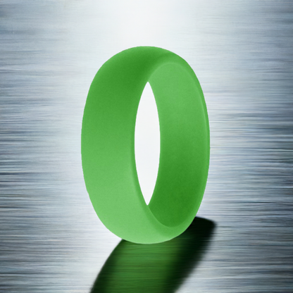 Classic Men's Green Silicone Rings