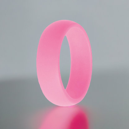 Classic Men's Pink Silicone Rings