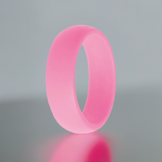 Classic Men's Pink Silicone Rings