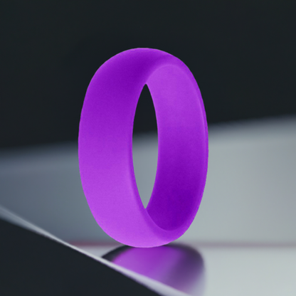 Classic Men's Purple Silicone Rings