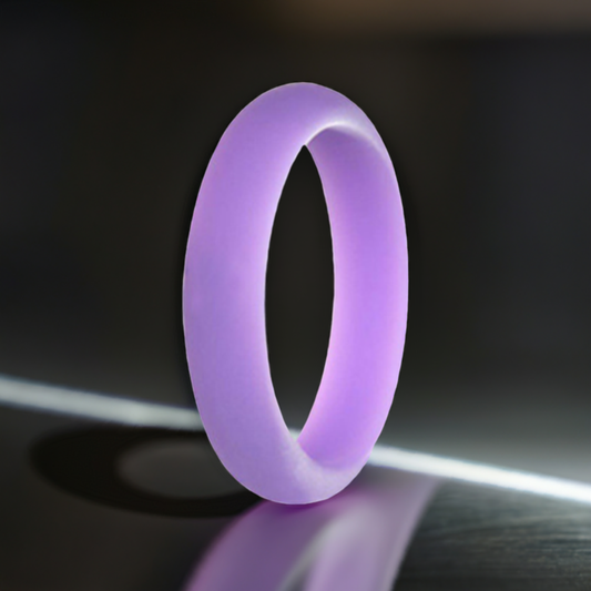 Purple Silicone Rings For Women 5mm