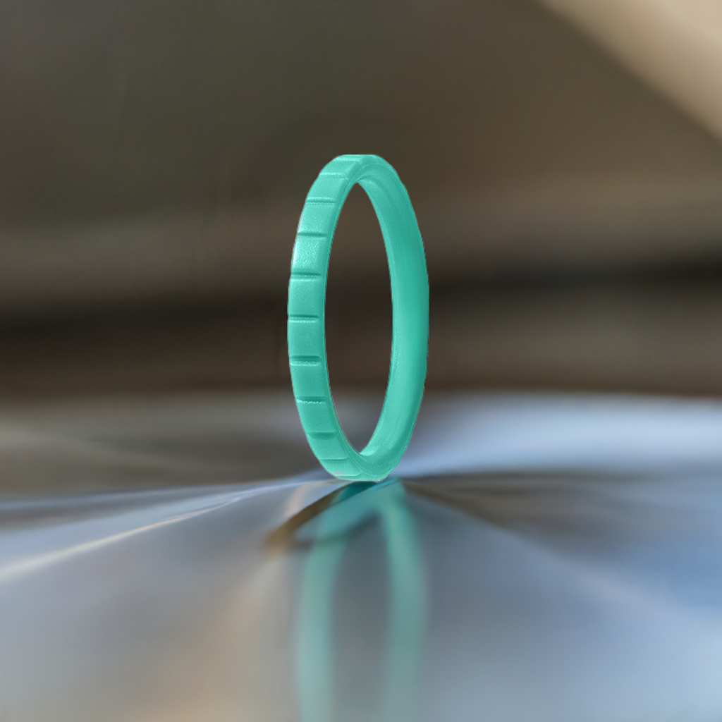 Turquoise Cute Step Stackable Silicone Rings For Women