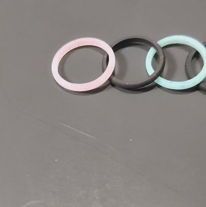 Women's Glitter Silicone Rings 2.7mm