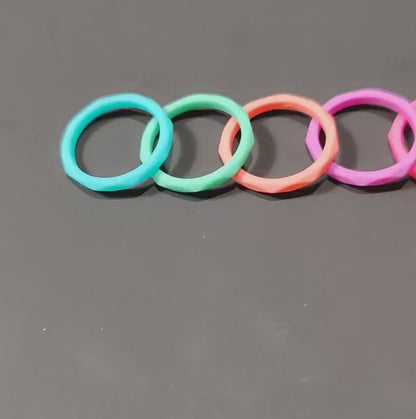 Women's Rhombus Silicone Rings