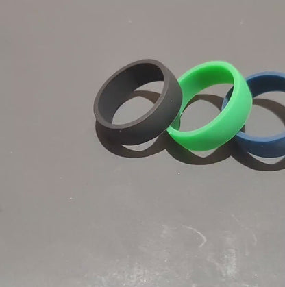 Flat Edge Silicone Rings