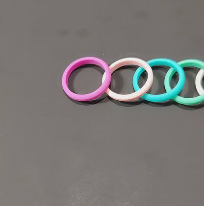 Women's Bevel Silicone Rings