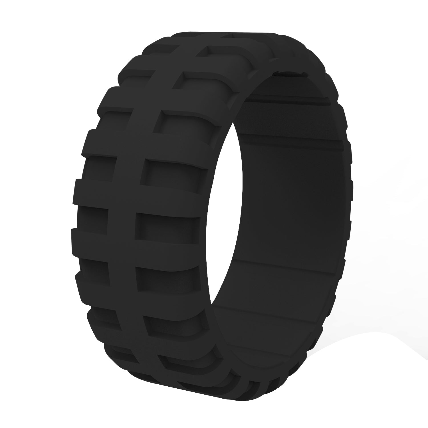 Black Tire Silicone Wedding Rings For Men