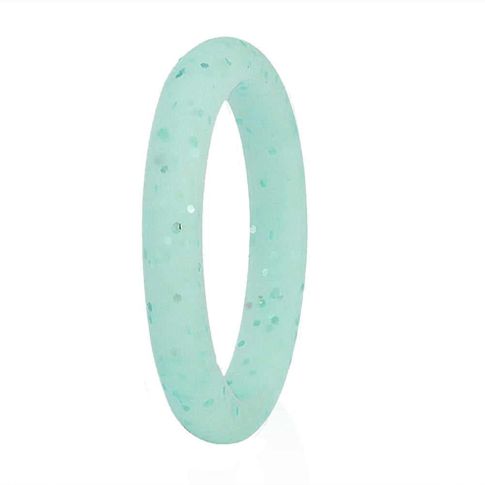 Women's Glitter Silicone Rings 2.7mm