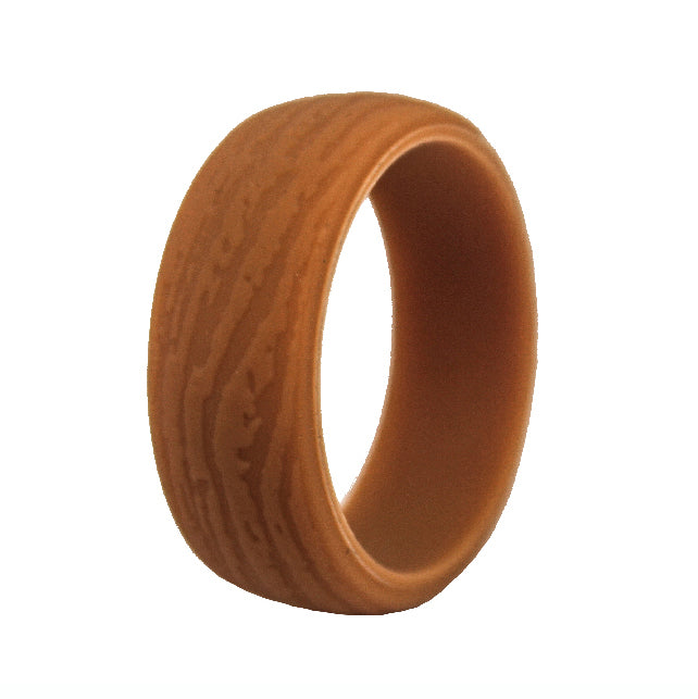 Wood look store silicone rings