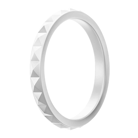 Women's Pyramid Silicone Rings