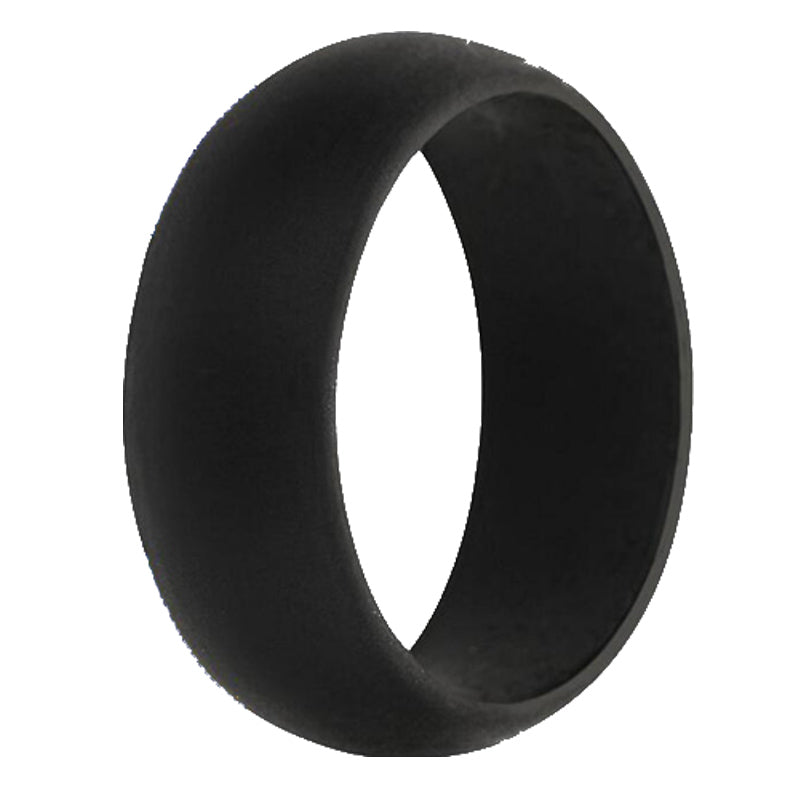 Classic Men's Black Silicone Rings