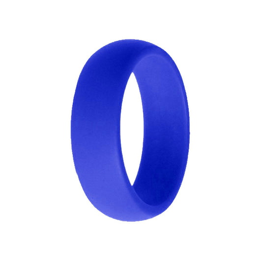 Classic Men's Blue Silicone Rings