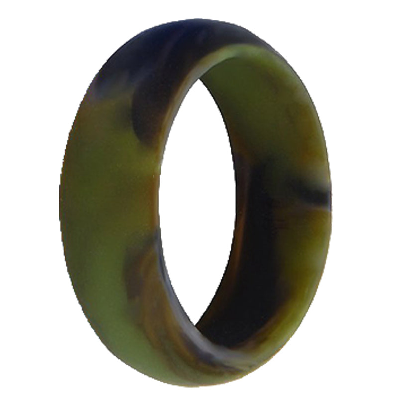 Classic Men's Green Camo Silicone Rings
