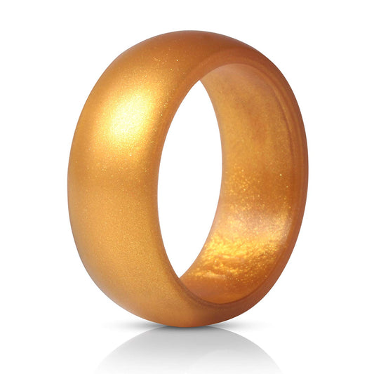 Classic Men's Gold Silicone Rings