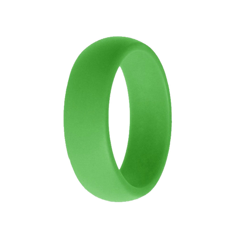 Classic Men's Green Silicone Rings