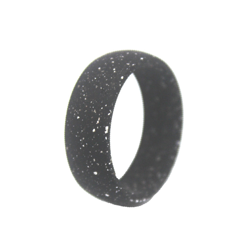 Black Marble Silicone Rings