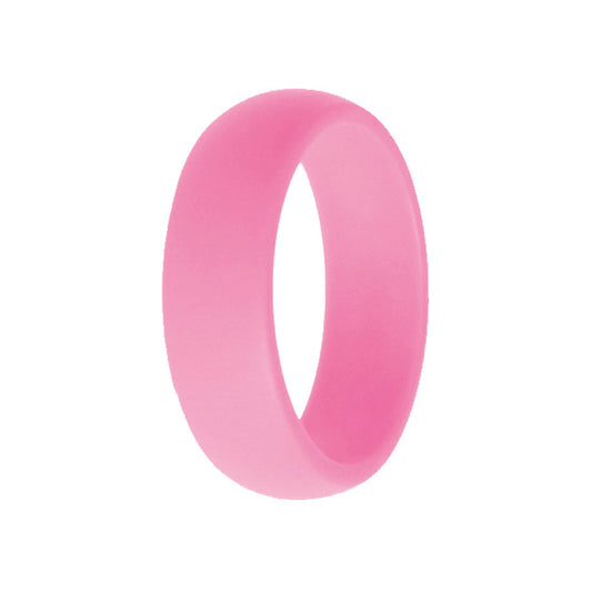 Classic Men's Pink Silicone Rings