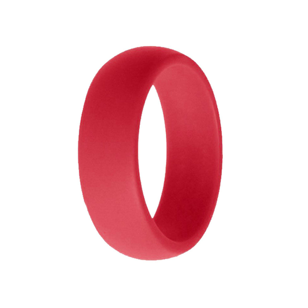 Classic Men's Red Silicone Rings