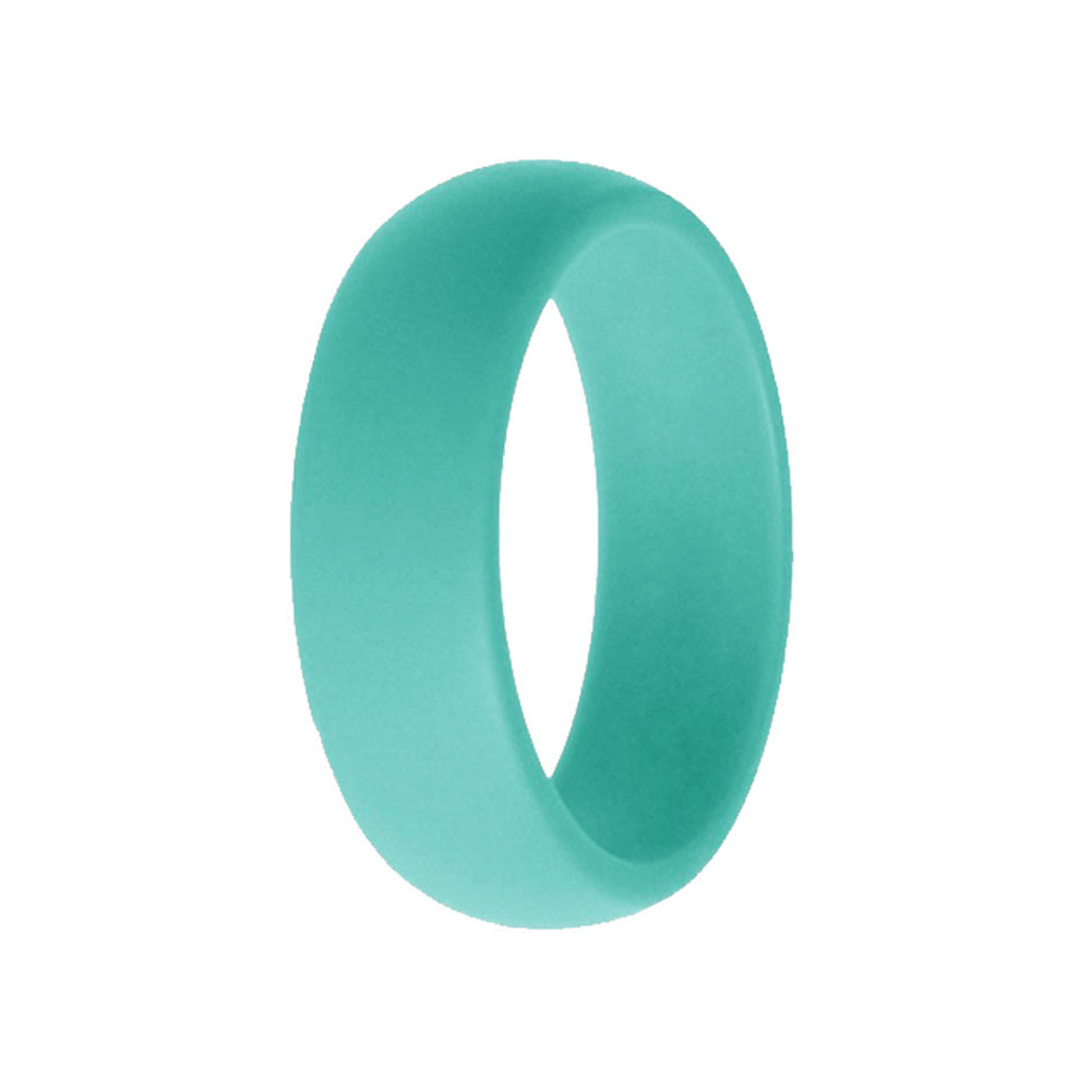 Classic Men's Turquoise Silicone Rings