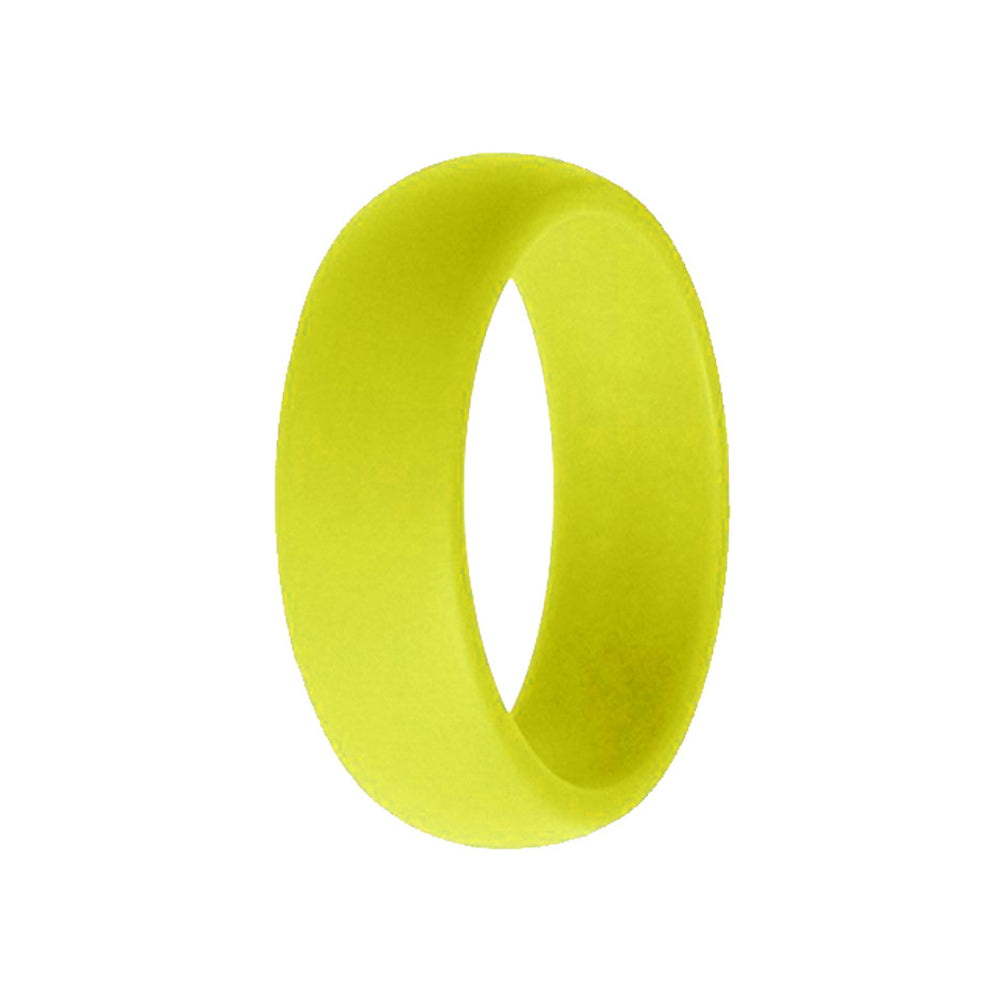 Classic Men's Yellow Silicone Rings